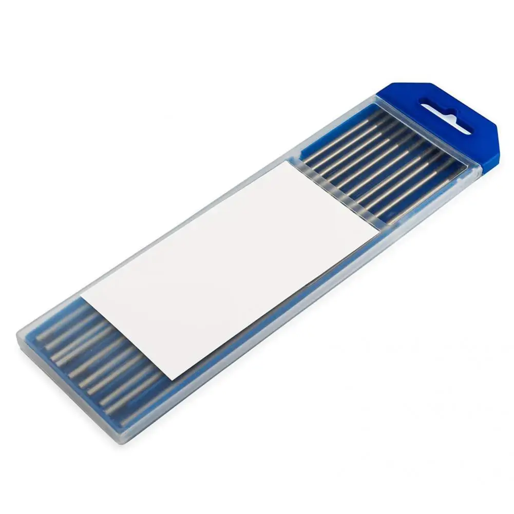 10Pcs Standard Tungsten Electrodes Smooth Surface Stable Arc Easy to Carry Assorted Grey Cerium Tungsten Welding Electrodes 
10Pcs Standard Tungsten Electrodes Smooth Surface Stable Arc Easy to Carry Assorted Grey Cerium Tungsten Welding Electrodes