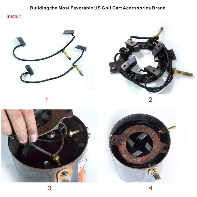 48 36 Volt Motor Brush Kit,Fits for 1994-Up Club Car and Yamaha G8 G9 G14 G16, G.E Electric Golf Cart
48 36 Volt Motor Brush Kit,Fits for 1994-Up Club Car and Yamaha G8 G9 G14 G16, G.E Electric Golf Cart