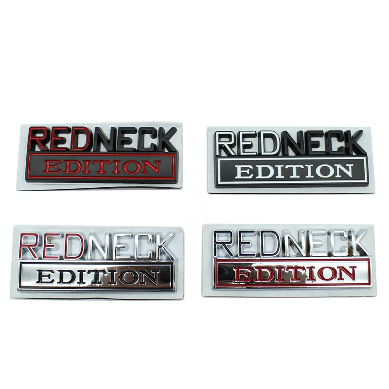 3D Metal Sticker REDNECK EDITION Car Rear Trunk Body Emblem Badge Stickers for JEEP Wrangler Grand Cherokee Patriot Ford F-150
3D Metal Sticker REDNECK EDITION Car Rear Trunk Body Emblem Badge Stickers for JEEP Wrangler Grand Cherokee Patriot Ford F-150