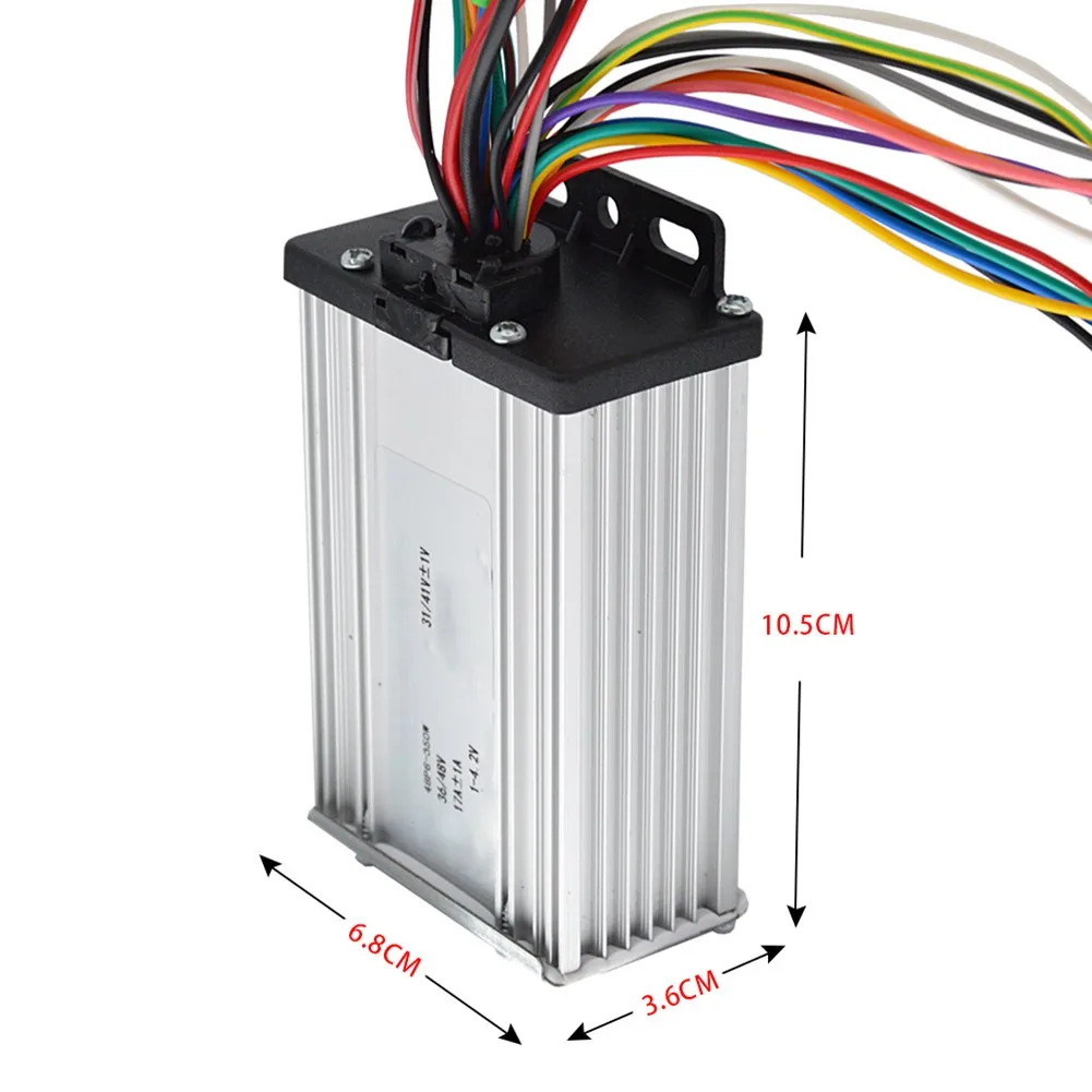Electric Bicycle Controller 285g 8.9 X 5.2 X 3cm 36V-48V 500W Aluminum Alloy Brushless Regulator Replacement Scooter Silver
Electric Bicycle Controller 285g 8.9 X 5.2 X 3cm 36V-48V 500W Aluminum Alloy Brushless Regulator Replacement Scooter Silver