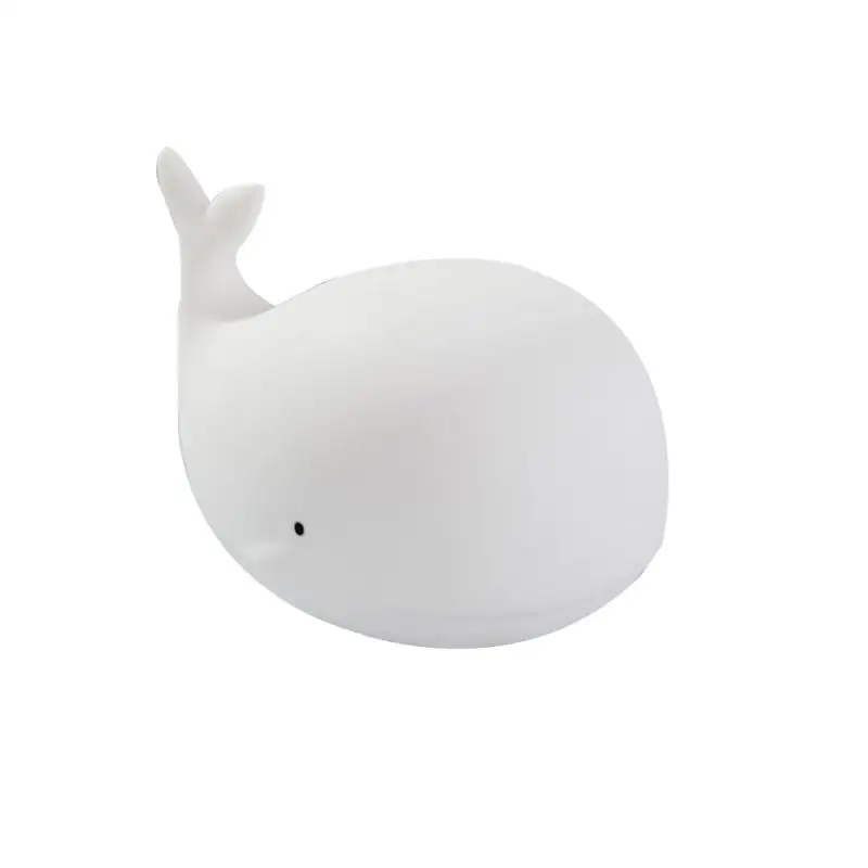 LED Cute Whale Night Light Colorful Rechargeable Silicone Soft Bedside Decorative Light Baby Nursery Cartoon Lamp For Child Gift 
LED Cute Whale Night Light Colorful Rechargeable Silicone Soft Bedside Decorative Light Baby Nursery Cartoon Lamp For Child Gift