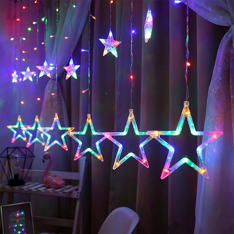 Christmas Fairy Lights LED Star Garland String Lights for Xmas Window Room Indoor Outdoor Decoration Wedding Party Light Lamp 
Christmas Fairy Lights LED Star Garland String Lights for Xmas Window Room Indoor Outdoor Decoration Wedding Party Light Lamp