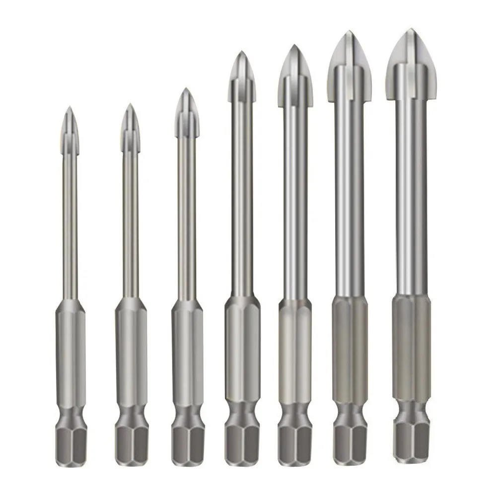 7 Pcs Drill Bits 3-12mm Cross Alloy Drilling Tool Efficient Universal For Tile Ceramic Marble Drilling Cutting Tool
7 Pcs Drill Bits 3-12mm Cross Alloy Drilling Tool Efficient Universal For Tile Ceramic Marble Drilling Cutting Tool