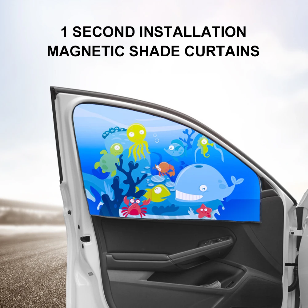 1Pc Car Window Sunshade Cartoon Front Rear Side Window Visor Cover Magnetic UV Protection Sun Visor Universal Car Window Curtain
1Pc Car Window Sunshade Cartoon Front Rear Side Window Visor Cover Magnetic UV Protection Sun Visor Universal Car Window Curtain