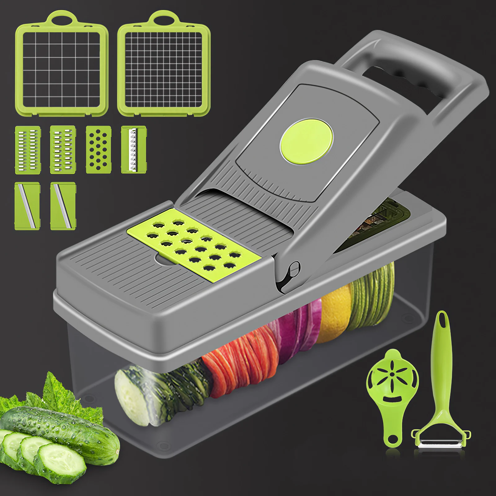 Food Crusher Onion Cutter Vegetable Chopper Potato Salad Slicer Manual Multi Mandolin Garlic Kitchen Accessories Gadgets Tools
Food Crusher Onion Cutter Vegetable Chopper Potato Salad Slicer Manual Multi Mandolin Garlic Kitchen Accessories Gadgets Tools