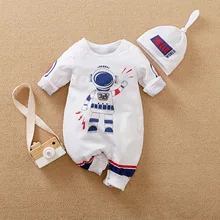 Baby Boy Clothes Astronaut Space Suit Newborn Romper Infant Jumpsuit Children Outfit Onesie Costume 0 3 6 9 12 Month Overalls