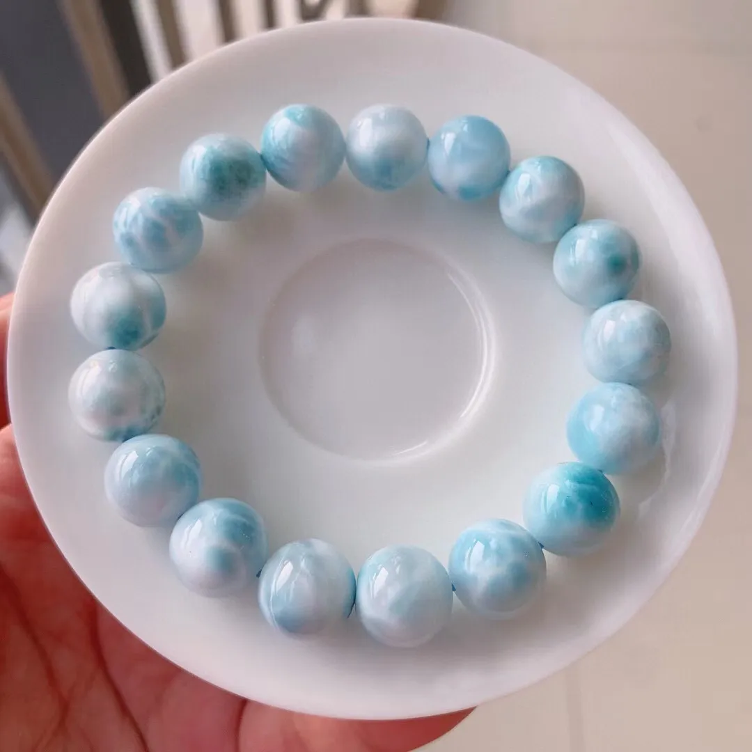 12mm Natural Blue Larimar Bracelet Jewelry For Women Men Love Gift Crystal Rare Dominica Beads Water Pattern Stone Strands AAAAA
12mm Natural Blue Larimar Bracelet Jewelry For Women Men Love Gift Crystal Rare Dominica Beads Water Pattern Stone Strands AAAAA