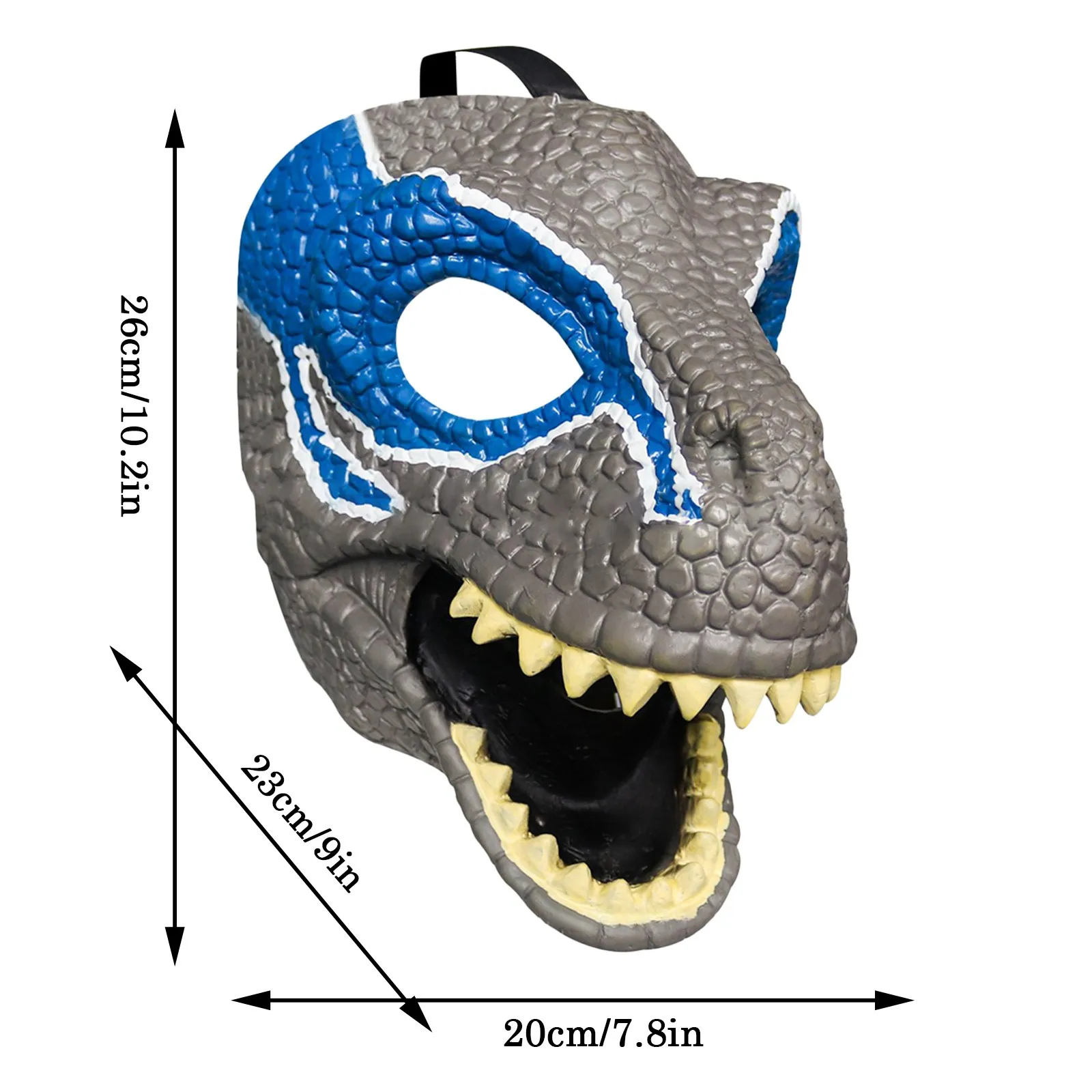 Маска дракона динозавра на Хэллоуин змея открытый рот латексный ужас головной