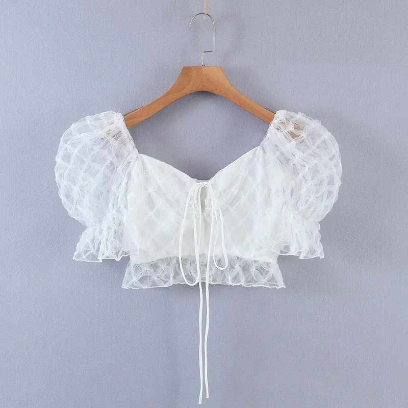 Women Summer Za Fashion Dress Fashion Streetwear Lantern Sleeve Vintage Sexy Lace Blouse Mujer Outwear Spring Female Tops
Women Summer Za Fashion Dress Fashion Streetwear Lantern Sleeve Vintage Sexy Lace Blouse Mujer Outwear Spring Female Tops