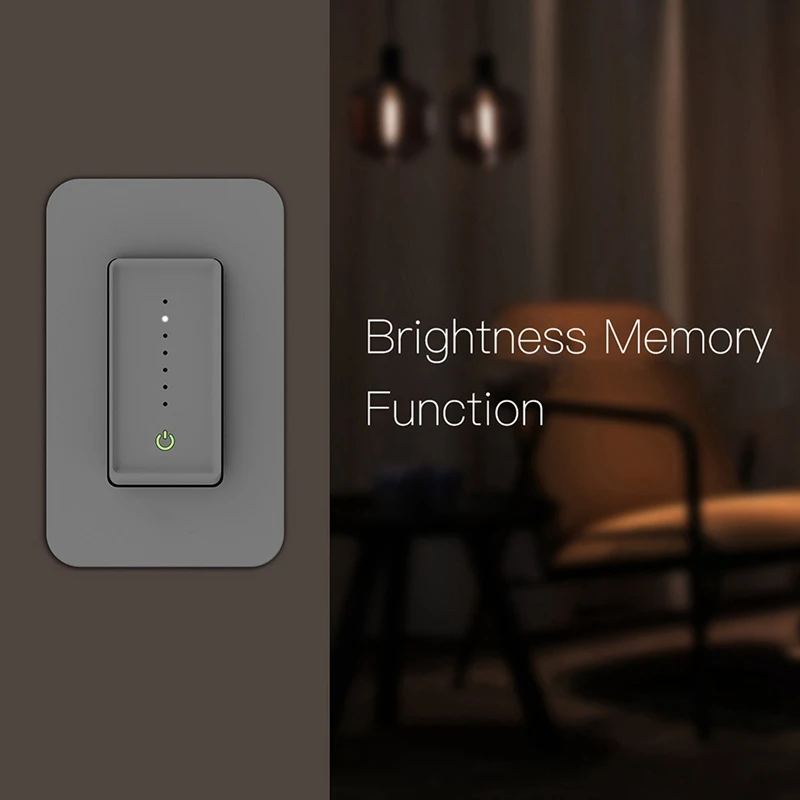 US WiFi Smart Light Dimmer Switch Tuya APP for Alexa Google Home for Voice Control,No Hub Required
US WiFi Smart Light Dimmer Switch Tuya APP for Alexa Google Home for Voice Control,No Hub Required
