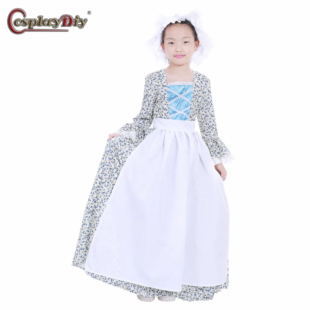 CosplayDIY Victorian Medieval Cotton Dress Retro Vintage gardens Rural Dresses Apron Long Sleeve Maid For Kids Girls Custom Made
CosplayDIY Victorian Medieval Cotton Dress Retro Vintage gardens Rural Dresses Apron Long Sleeve Maid For Kids Girls Custom Made