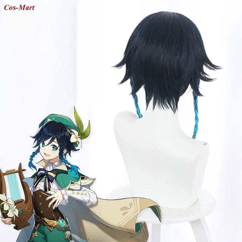 The High Quality Wigs Game Genshin Impact Venti Cospaly Blue Gradient Long Sideburns Unisex Role Play Accessories 
The High Quality Wigs Game Genshin Impact Venti Cospaly Blue Gradient Long Sideburns Unisex Role Play Accessories