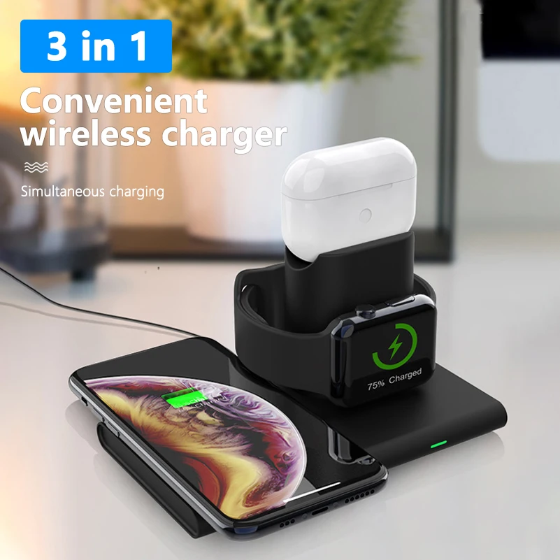 Magnetic 3 In 1 Wireless Charger 10W Fast Charge For iPhone 11pro Xs Max XR For AirPods Pro Apple Watch 1 2 3 4 5 Charger Holder
Magnetic 3 In 1 Wireless Charger 10W Fast Charge For iPhone 11pro Xs Max XR For AirPods Pro Apple Watch 1 2 3 4 5 Charger Holder