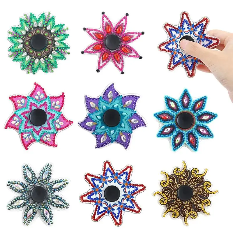 5D DIY Diamond Painting Mandala Fingertip Spinner Double Sided Drill Resin Colorful Spinning Anti Stress Toy for Kids Adult Gift
5D DIY Diamond Painting Mandala Fingertip Spinner Double Sided Drill Resin Colorful Spinning Anti Stress Toy for Kids Adult Gift