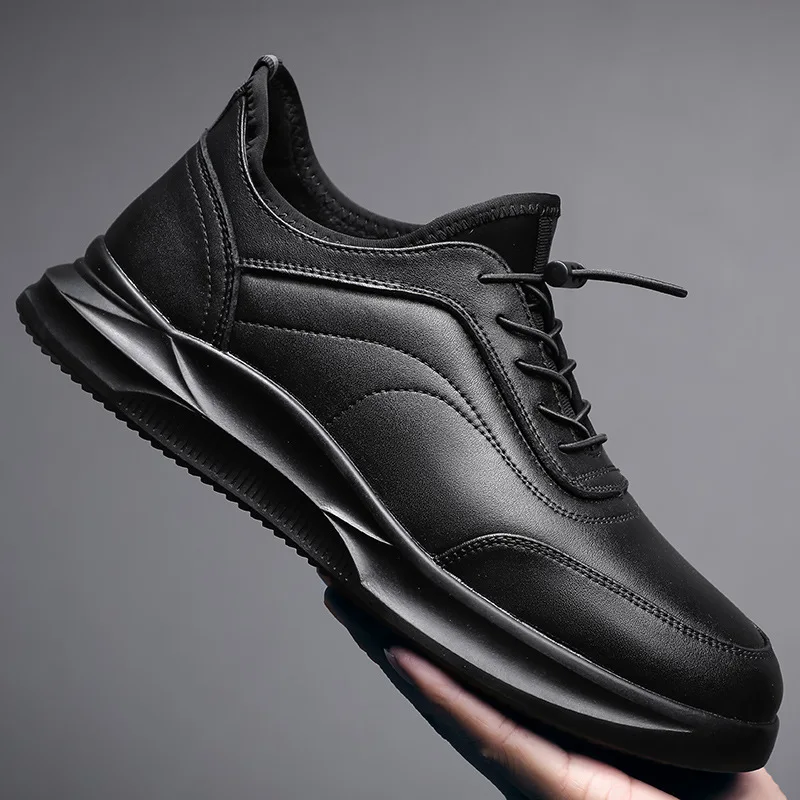 New Sports Shoes Men's Leather Breathable Casual Leather Shoes Men's Shoes Trend Black Leather Non-slip Single Shoes
New Sports Shoes Men's Leather Breathable Casual Leather Shoes Men's Shoes Trend Black Leather Non-slip Single Shoes