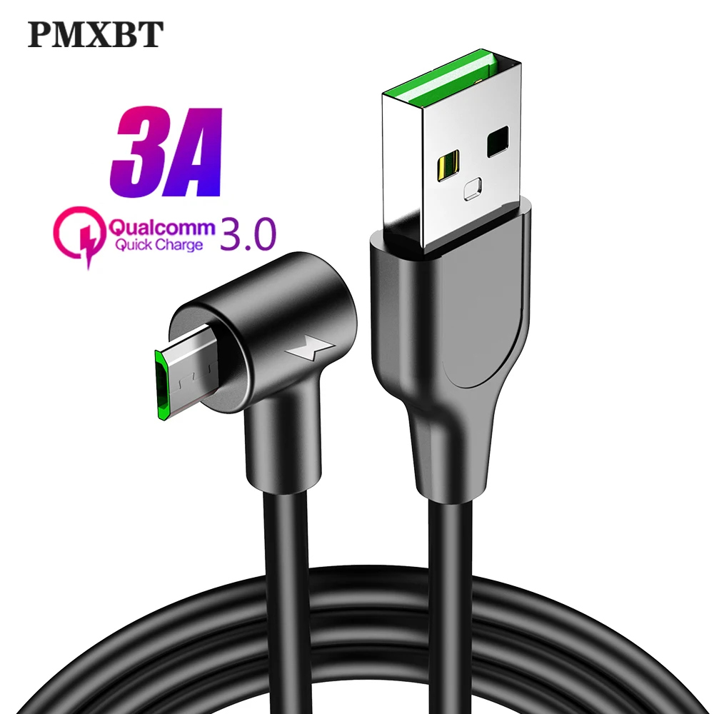 Micro Usb Cable For Samsung S7 Huawei Xiaomi Redmi Note5 1M 2M 3A Fast Charging Data Sync USB Cable 90 Degree Elbow Charger Cord
Micro Usb Cable For Samsung S7 Huawei Xiaomi Redmi Note5 1M 2M 3A Fast Charging Data Sync USB Cable 90 Degree Elbow Charger Cord
