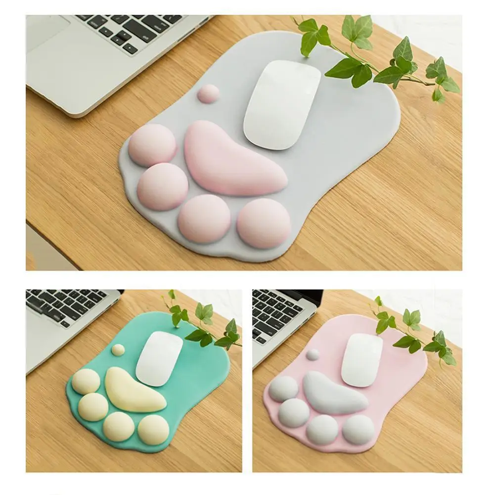 Cat Paw Mouse Pad with Wrist Support Cartoon Cute Cats Mouse Rest Silicone Pats Rest Soft Paw Comfort Fashion Wrist Cushion L4W9
Cat Paw Mouse Pad with Wrist Support Cartoon Cute Cats Mouse Rest Silicone Pats Rest Soft Paw Comfort Fashion Wrist Cushion L4W9