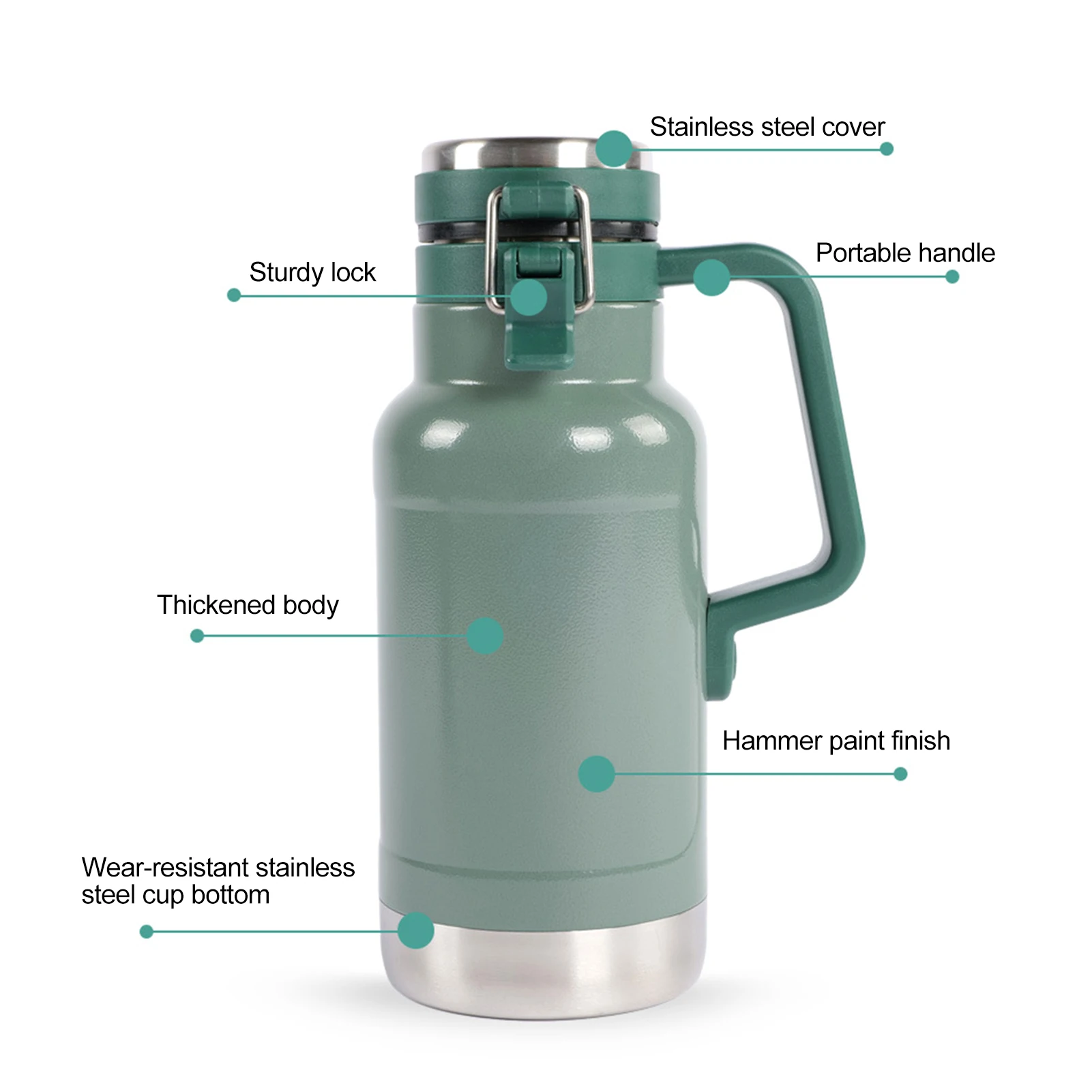 Vacuum Insulated Bottle Keep Liquid Hot/Cold Wide Mouth Thermos Travel Portable Thermos For Tea, Large Cup Mugs for Coffee
Vacuum Insulated Bottle Keep Liquid Hot/Cold Wide Mouth Thermos Travel Portable Thermos For Tea, Large Cup Mugs for Coffee