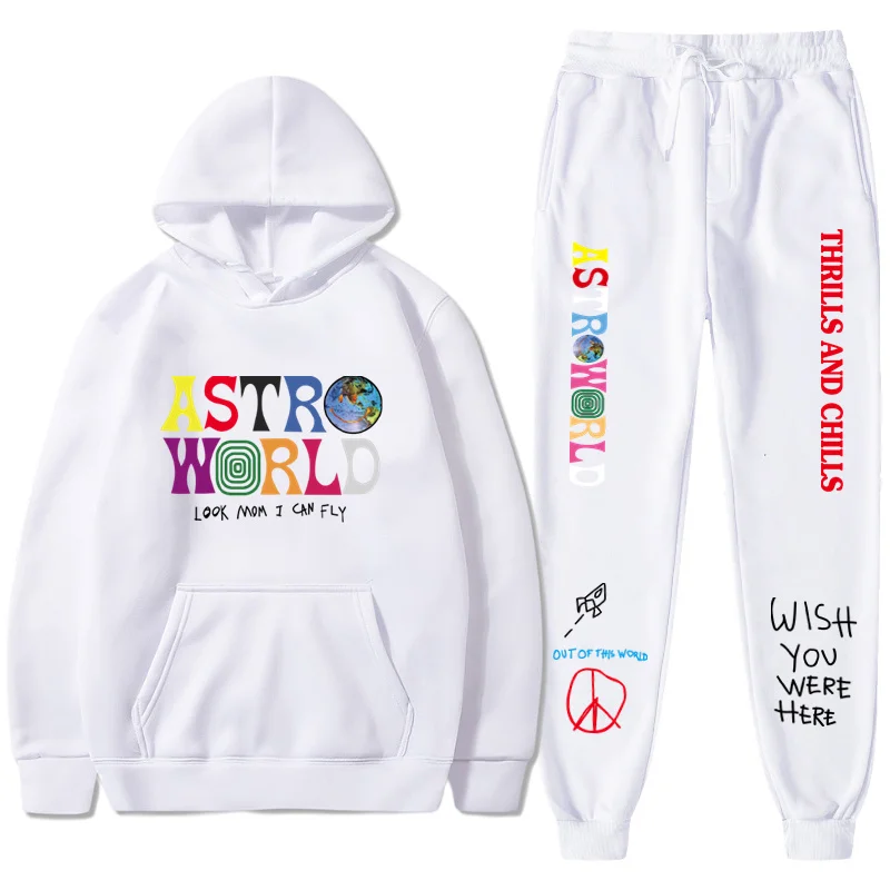 TRAVIS SCOTT ASTROWORLD HOODIES Letters Print Sweatshirt+Sweatpant men's Pullover Sweatshirt Hoodie Sports Pants tracksuit men
TRAVIS SCOTT ASTROWORLD HOODIES Letters Print Sweatshirt+Sweatpant men's Pullover Sweatshirt Hoodie Sports Pants tracksuit men