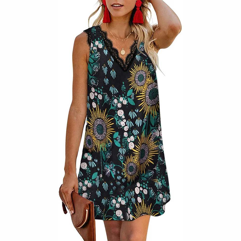 New Summer Loose Sleeveless Female Mini Dress Sexy Fashion Lace Leopard Print Women Short Dresses Casual Street Sundress Vestido
New Summer Loose Sleeveless Female Mini Dress Sexy Fashion Lace Leopard Print Women Short Dresses Casual Street Sundress Vestido