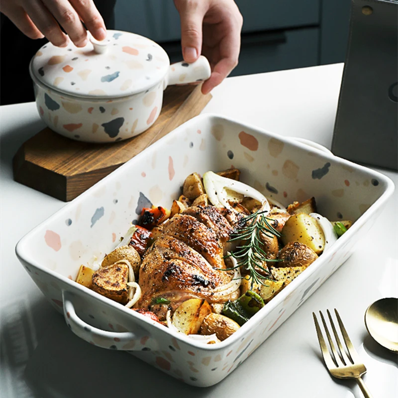 1,2/2л керамическое блюдо для запекания и чаша с ручкой, кухонная духовка, посуда для выпечки, блюдо, используемое для микроволновой печи посу...
1,2/2л керамическое блюдо для запекания и чаша с ручкой, кухонная духовка, посуда для выпечки, блюдо, используемое для микроволновой печи посу...