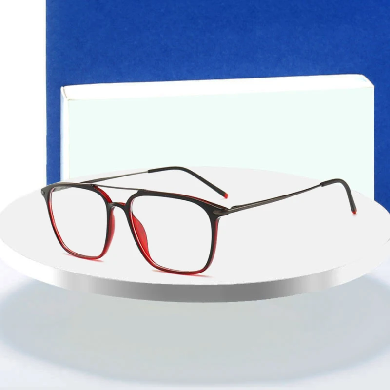 HOTOCHKI New Men and Women Square Flat Eyeglasses Lightweight Plastic Steel Spectacles Frames Double Beam Spring Spectacle Frame
HOTOCHKI New Men and Women Square Flat Eyeglasses Lightweight Plastic Steel Spectacles Frames Double Beam Spring Spectacle Frame