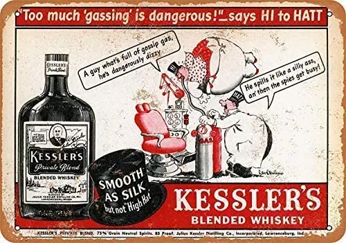 Kessler Blended Whiskey-Unique,Metal Signs Tin Plaque Wall for Garage Man Cave Cafe Bar Pub Dining Room Kitchen Home Decoration
Kessler Blended Whiskey-Unique,Metal Signs Tin Plaque Wall for Garage Man Cave Cafe Bar Pub Dining Room Kitchen Home Decoration