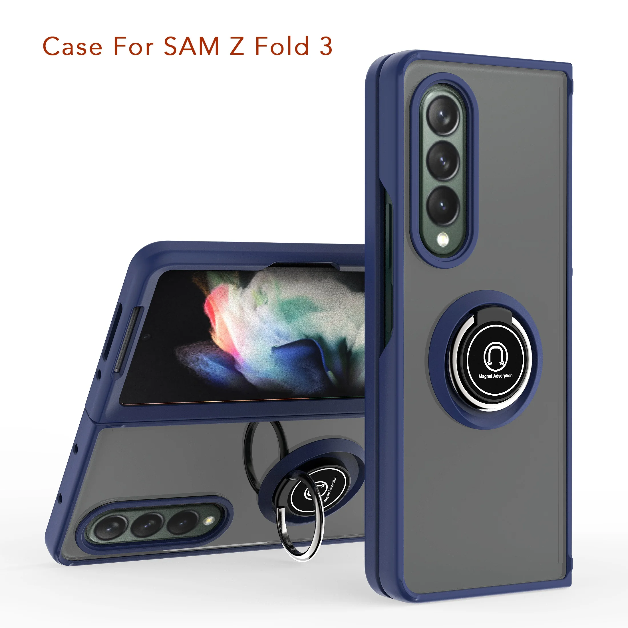 For Samsung Galaxy Z Fold 3 Phone Case With Ring Magnet Back Cover For Samsung Z Fold 3 Holder Ring Silicon Cover
For Samsung Galaxy Z Fold 3 Phone Case With Ring Magnet Back Cover For Samsung Z Fold 3 Holder Ring Silicon Cover