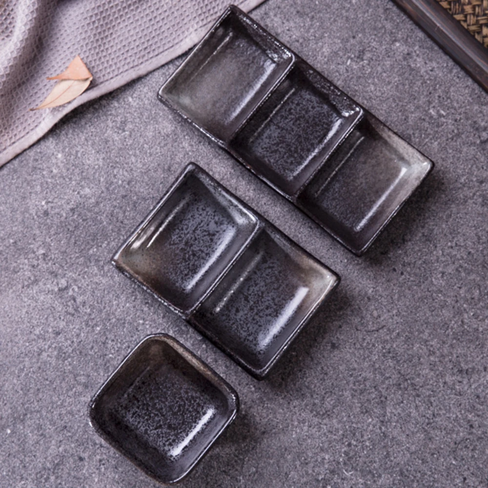 1/2/3 Grids Japanese-style Ceramic Flavor Snack Plate Taste Dish Square Cup Sauce Dish Household Dipping Plate For Kitchen Dish
1/2/3 Grids Japanese-style Ceramic Flavor Snack Plate Taste Dish Square Cup Sauce Dish Household Dipping Plate For Kitchen Dish