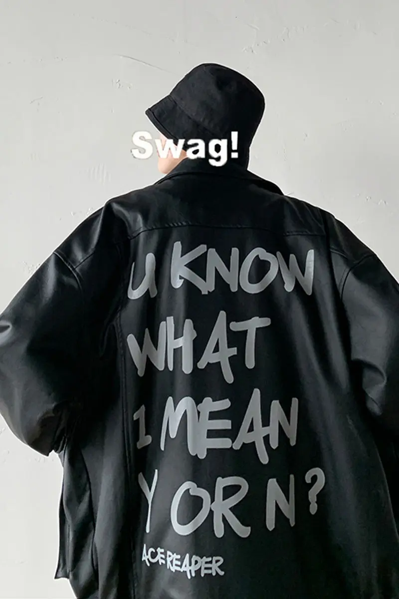 2020 Spring And Autumn New Youth Popular Men's Loose Solid Color Large Size Leather Jacket Fashion Casual Top Black/Beige 
2020 Spring And Autumn New Youth Popular Men's Loose Solid Color Large Size Leather Jacket Fashion Casual Top Black/Beige