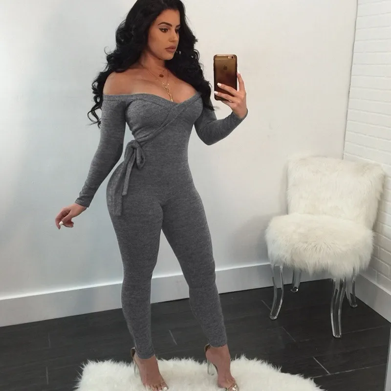 2021 Women Jumpsuits Rompers Full Sleeve V-Neck Solid Sashes Sexy Night Club Party One Piece Outfits
2021 Women Jumpsuits Rompers Full Sleeve V-Neck Solid Sashes Sexy Night Club Party One Piece Outfits