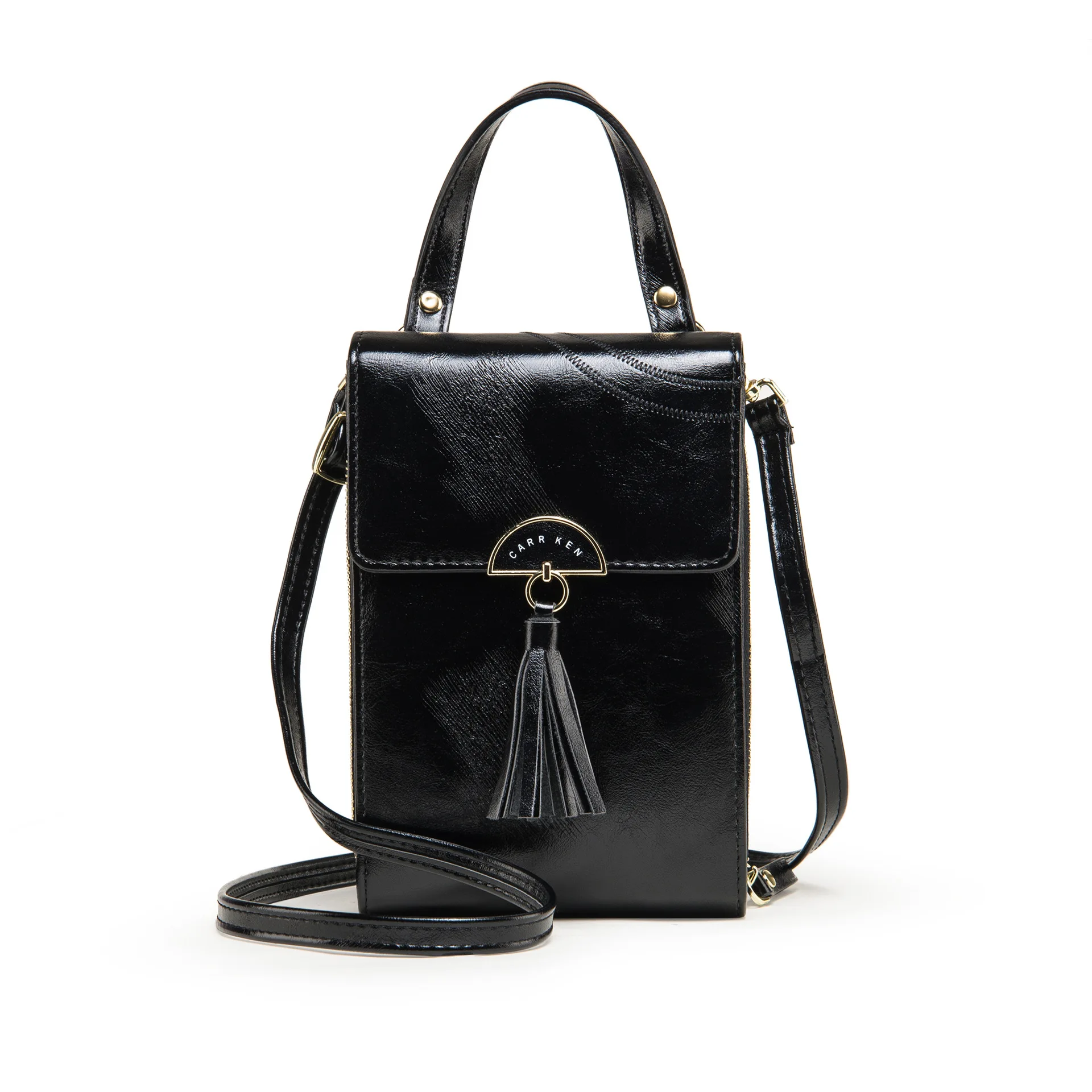 New ladies mobile phone bag oil wax leather zipper coin purse tassel one-shoulder messenger bag mini portable women's small bag
New ladies mobile phone bag oil wax leather zipper coin purse tassel one-shoulder messenger bag mini portable women's small bag