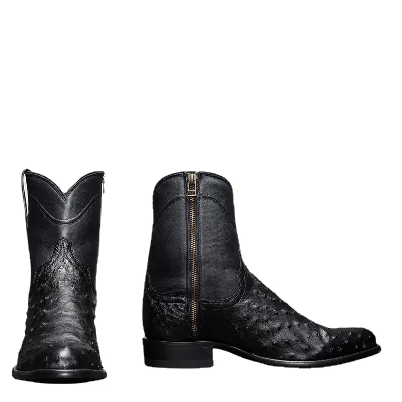 Low Heel Round Toe Side Zipper Special Material Men's Casual All-match Men's Boots Zapatos De Seguridad Hombre
Low Heel Round Toe Side Zipper Special Material Men's Casual All-match Men's Boots Zapatos De Seguridad Hombre