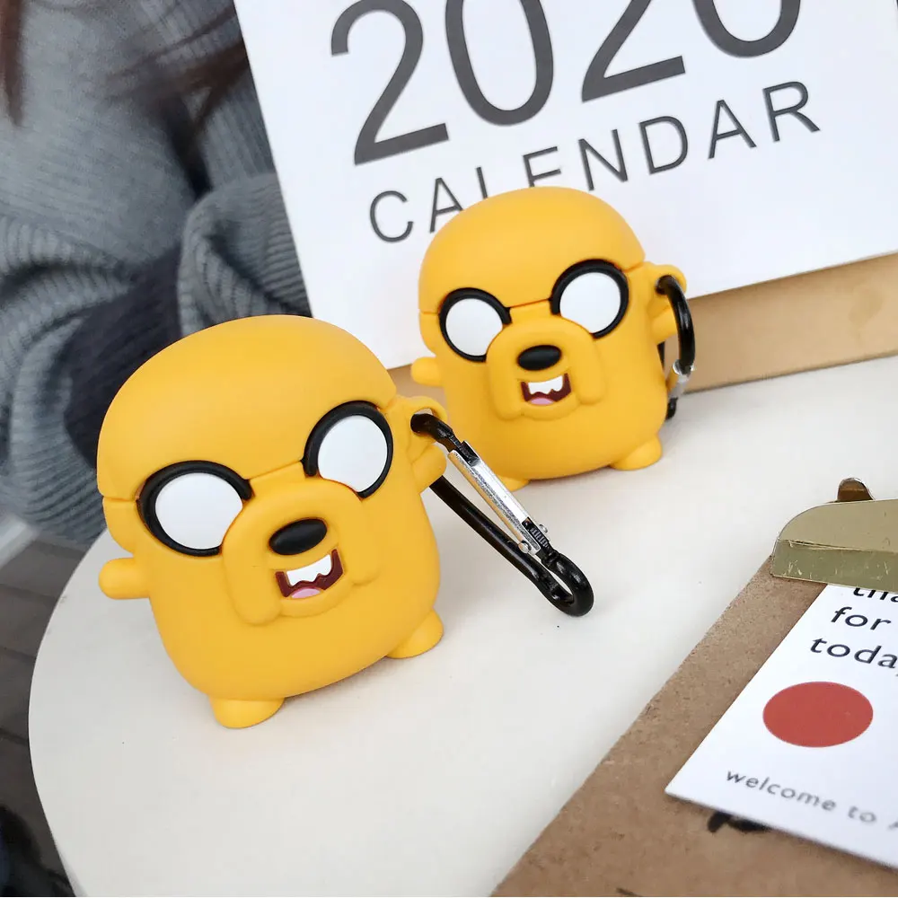 Cartoon Silicone Case for AirPods 1 2 Adventure Time Cute Jake The Dog Earphone Bluetooth Headset Protective Cover With Hook
Cartoon Silicone Case for AirPods 1 2 Adventure Time Cute Jake The Dog Earphone Bluetooth Headset Protective Cover With Hook