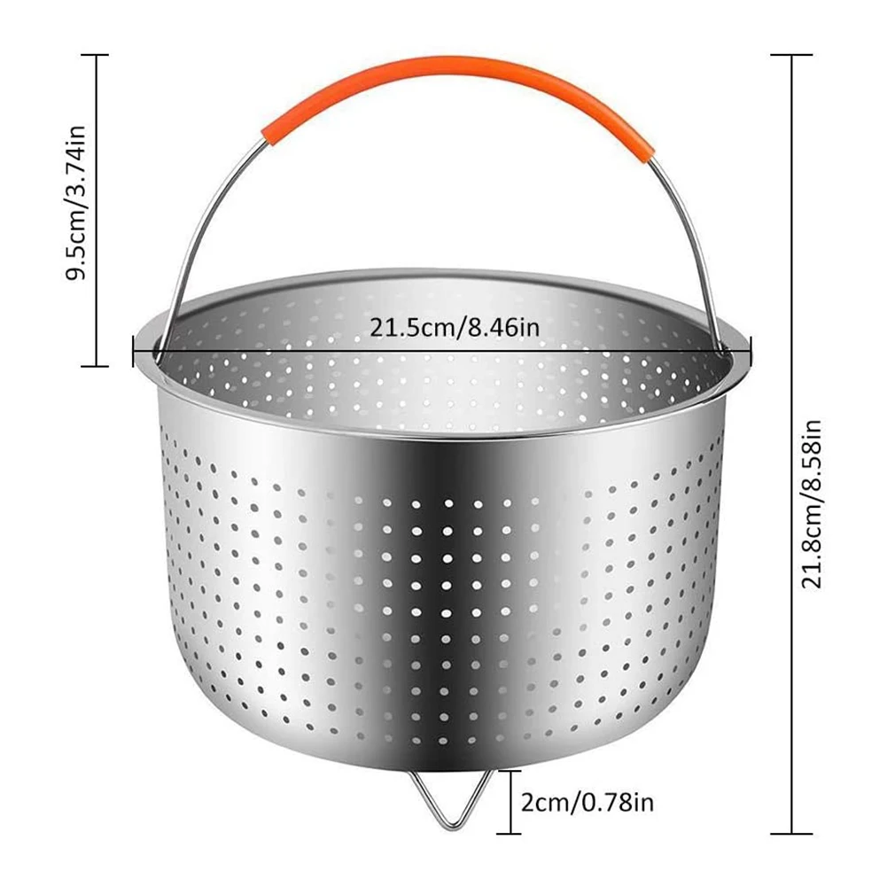 Stainless Steel Kitchen Steam Basket Pressure Cooker Anti-scald Steamer Multi-Function Fruit Cleaning Basket Cookeo Accessories
Stainless Steel Kitchen Steam Basket Pressure Cooker Anti-scald Steamer Multi-Function Fruit Cleaning Basket Cookeo Accessories