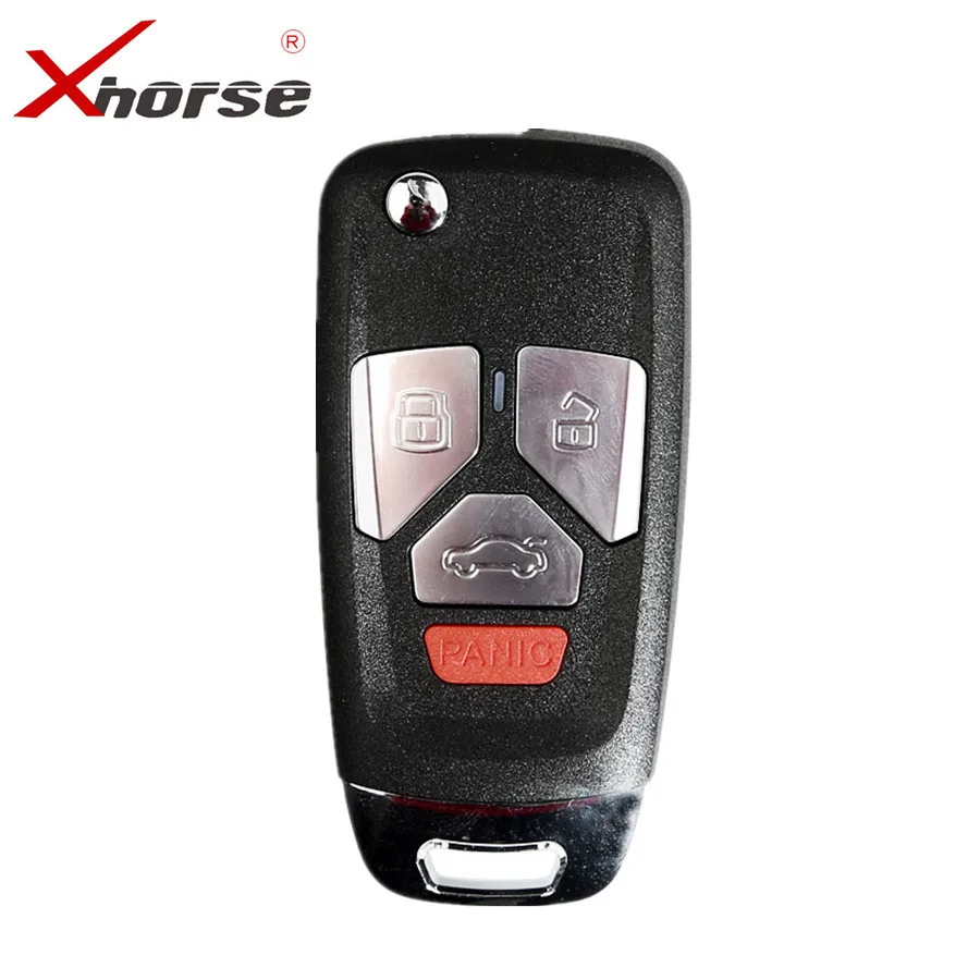 Беспроводной пульт дистанционного управления Xhorse XNAU02EN для Audi Flip 4 кнопки