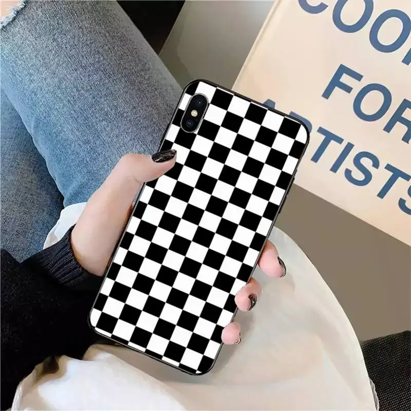 Black and white checkerboard Phone Case for iPhone 11 12 pro XS MAX 8 7 6 6S Plus X 5S SE 2020 XR mini
Black and white checkerboard Phone Case for iPhone 11 12 pro XS MAX 8 7 6 6S Plus X 5S SE 2020 XR mini