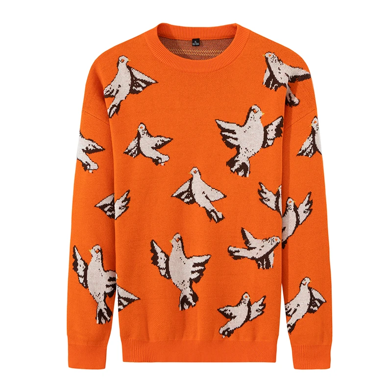 Varsanol O Neck Knitted Pullovers Sweater Men Winter Loose Longsleeve Mens Clothes Oversized Sweater Printed Bird Pull Homme 3XL
Varsanol O Neck Knitted Pullovers Sweater Men Winter Loose Longsleeve Mens Clothes Oversized Sweater Printed Bird Pull Homme 3XL