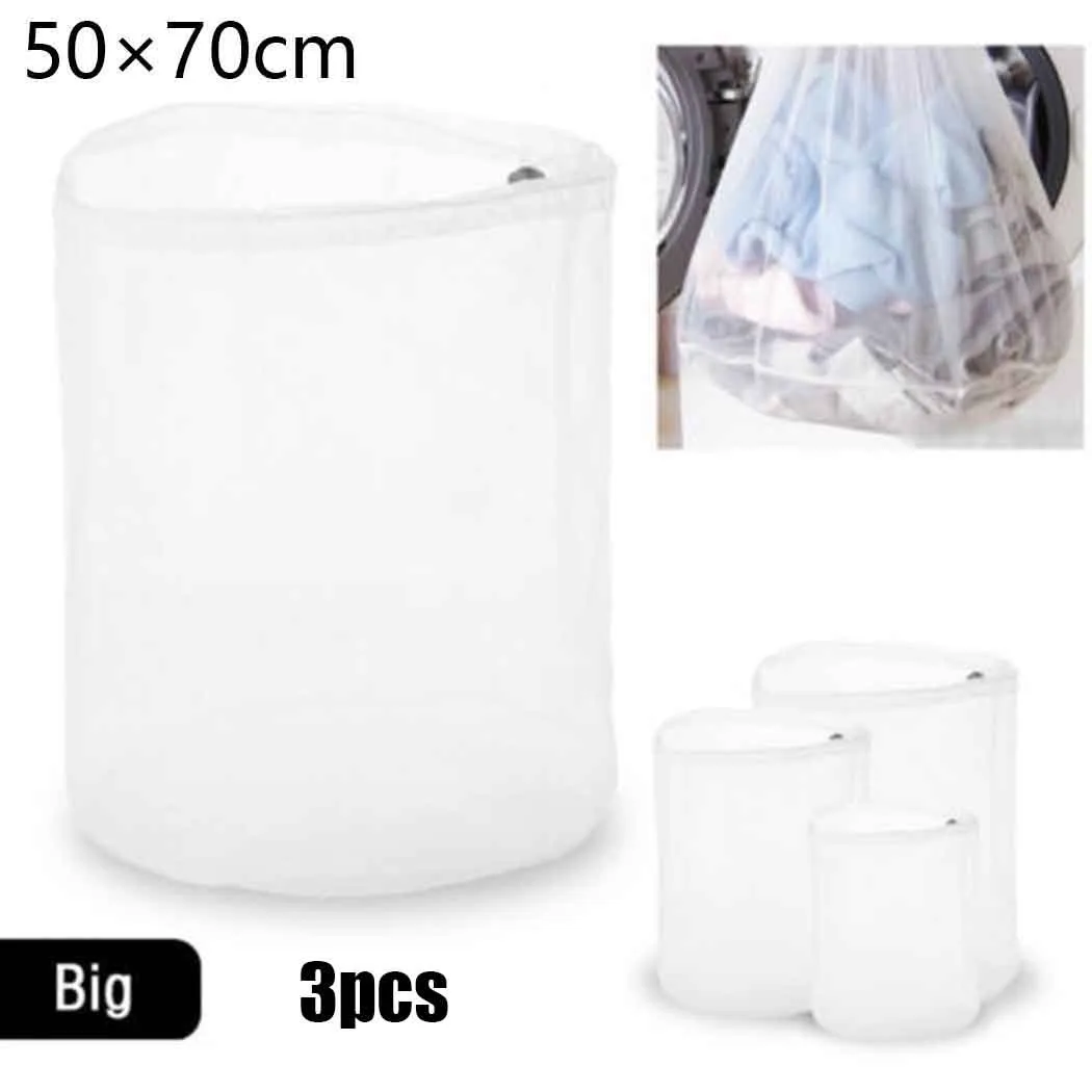 3 Pcs 50*70 Thick Nylon Drawstring Drawstring Bag Polyester Mesh Storage Bag Special Laundry Bag For Washing Machine
3 Pcs 50*70 Thick Nylon Drawstring Drawstring Bag Polyester Mesh Storage Bag Special Laundry Bag For Washing Machine