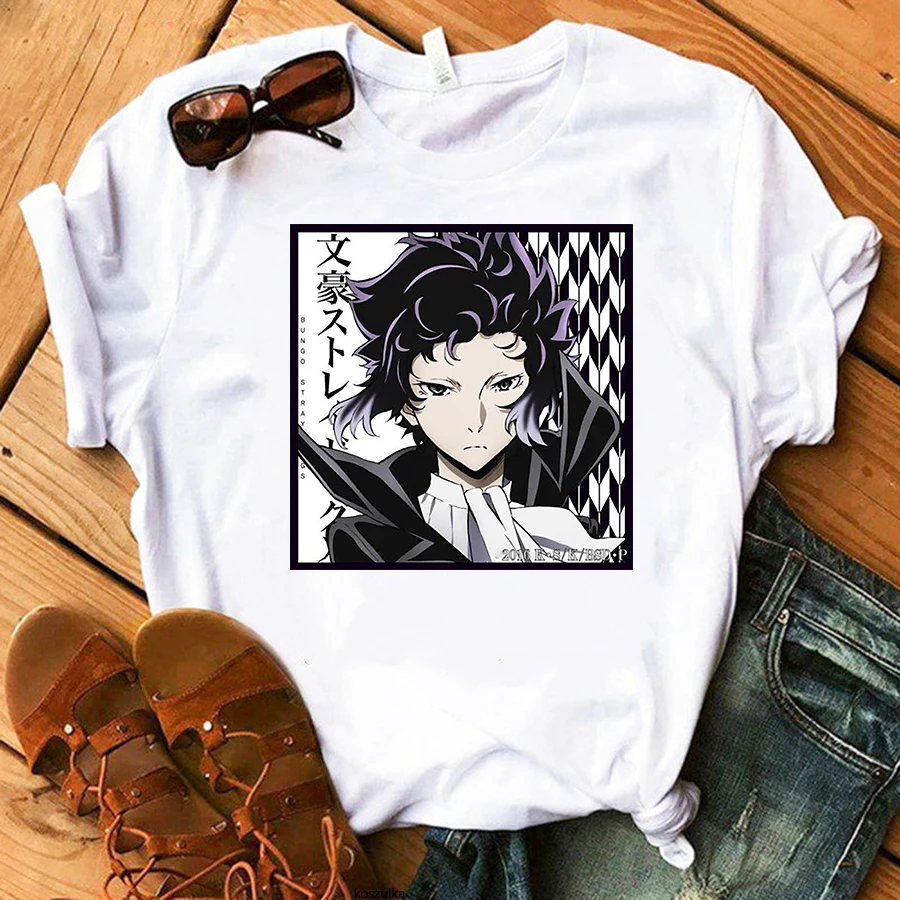 Summer Oversize Bungo Stray Dogs Print Graphics T-Shirt Women Anime Chuuya Nakahara Tshirt Unisex Dazai 2021 White Short Sleeve
Summer Oversize Bungo Stray Dogs Print Graphics T-Shirt Women Anime Chuuya Nakahara Tshirt Unisex Dazai 2021 White Short Sleeve