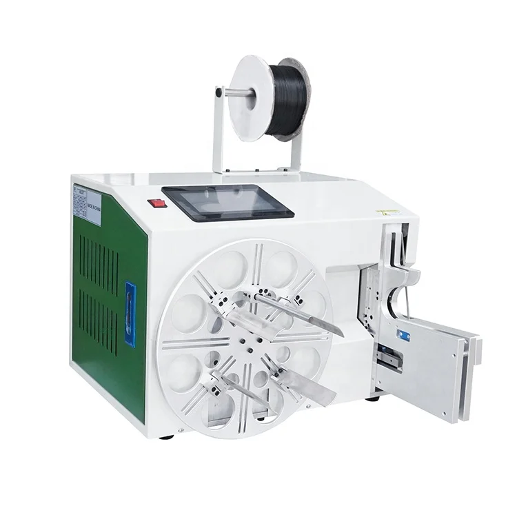 

WL-40-80-1 Semi automatic 8 or round wire coil winding machine cable coiling binding machine