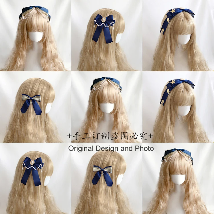 Заколка для волос с большим бантом и жемчугом, темно-синего цвета
Заколка для волос с большим бантом и жемчугом, темно-синего цвета