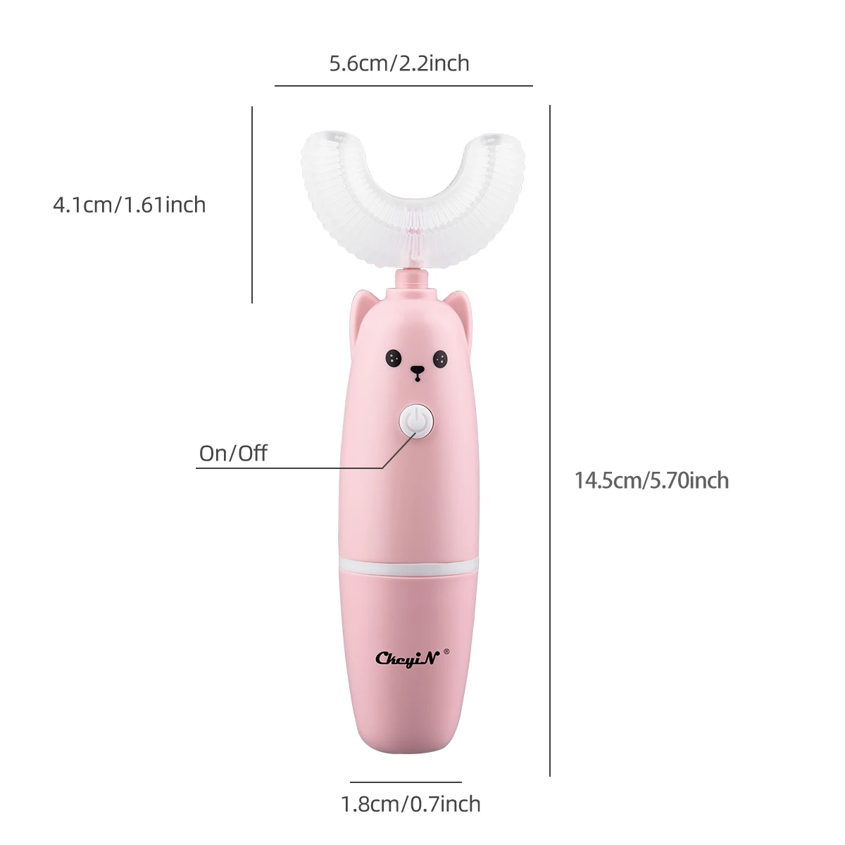 CkeyiN Automatic Electric Kids Toothbrush Silicone U Shaped Teeth Cleaner Waterproof Vibrating Toothbrush for 3-12 Years Childs
CkeyiN Automatic Electric Kids Toothbrush Silicone U Shaped Teeth Cleaner Waterproof Vibrating Toothbrush for 3-12 Years Childs