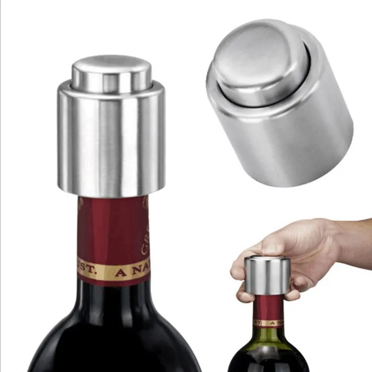 Multi-functional Stainless Steel Push Wine Stopper Wine Beer Champagne Freshness Plug Spacious Wine Bottle Stopper
Multi-functional Stainless Steel Push Wine Stopper Wine Beer Champagne Freshness Plug Spacious Wine Bottle Stopper