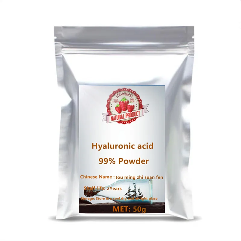 

Hot sale 99% Hyaluronic acid powder low molecular weight raw material serum Acne Treatment Deep Cleansing Skin Care Glitter