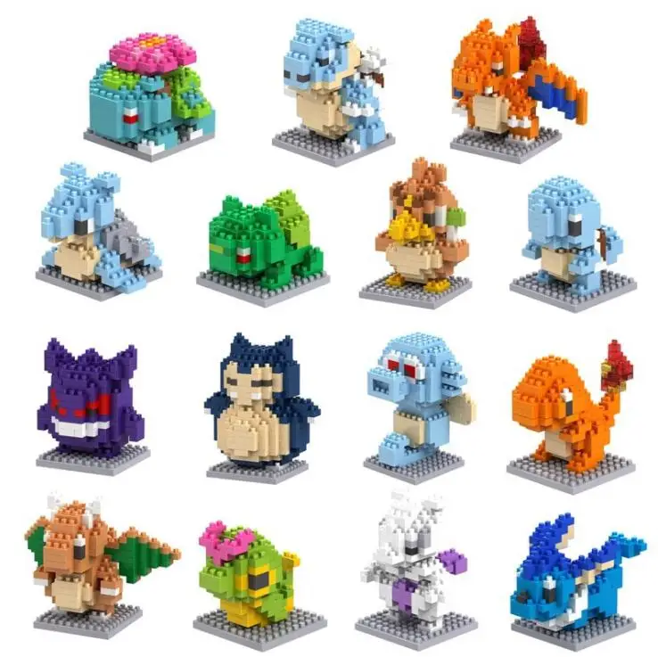 15 new styles Small Building Pokemon Blocks Small Cartoon Picachu Animal Model Education Game Graphics Pokemon Toys
15 new styles Small Building Pokemon Blocks Small Cartoon Picachu Animal Model Education Game Graphics Pokemon Toys