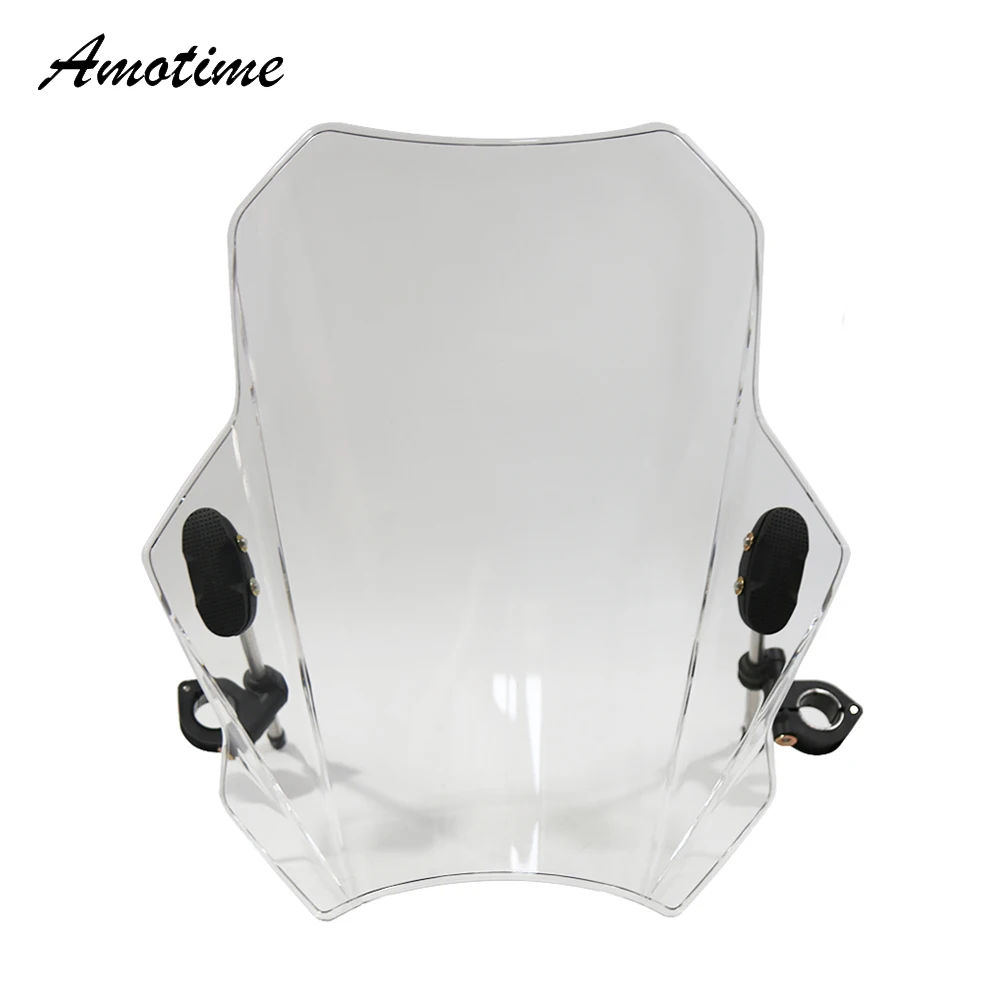 

Motorcycle Windscreen Windshield Universal For DUCATI MONSTER 696 796 821 1100 EVO SCRAMBLER 1100 ICON URBAN ENDURO CLASSIC