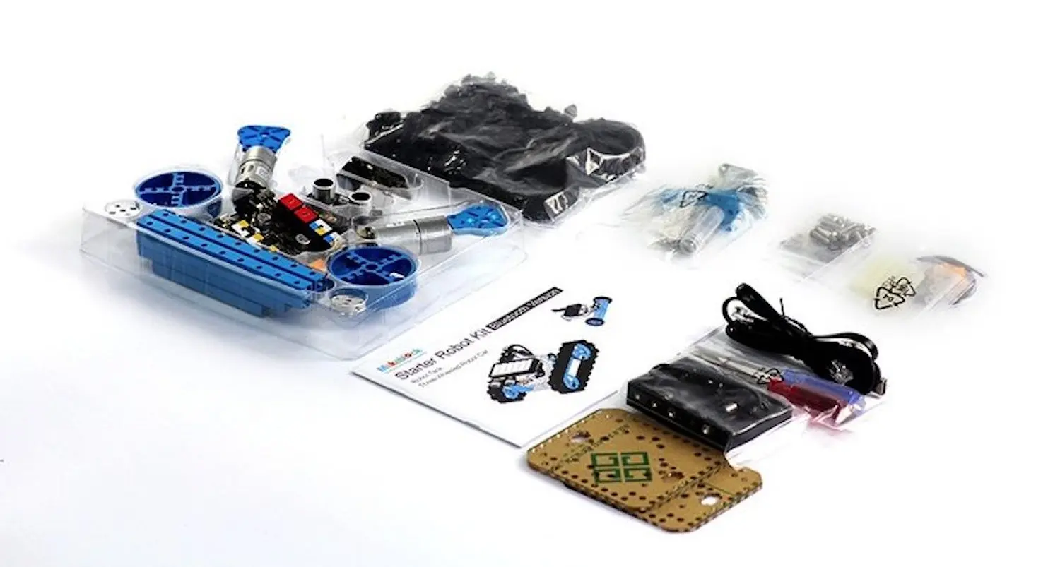 Стартовый комплект робота Makeblock-синий (версия Bluetooth), образовательные наборы STEAM DIY
Стартовый комплект робота Makeblock-синий (версия Bluetooth), образовательные наборы STEAM DIY