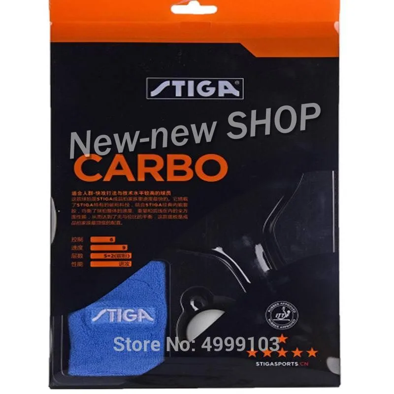 STIGA 6 Star Carbon (корабль в оригинальной коробке) ракетка для настольного тенниса
