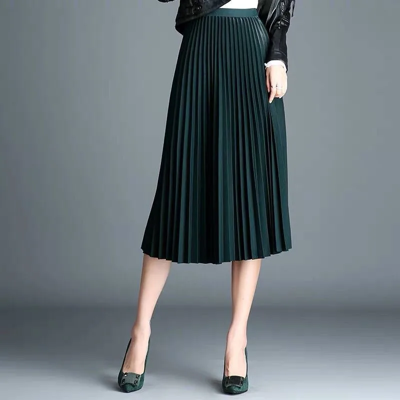 Women's A-line Autumn Pleated Long Skirt High Waist Solid Maxi Skirts Female 2019 Winter Fashion Casual Long Skirts For Women
Women's A-line Autumn Pleated Long Skirt High Waist Solid Maxi Skirts Female 2019 Winter Fashion Casual Long Skirts For Women